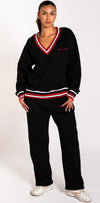 Oversize V-Neck sweatshirt set