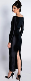Belle de Minuit long sleeve cut-out dress