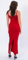 Aurora cowl neck Spaghetti Strap Bodycon