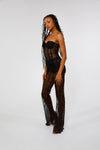 Black Chante Lace Bell Bottom