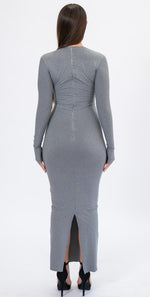 Long Sleeve bodycon with slit