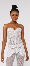 White Embellishment Corset