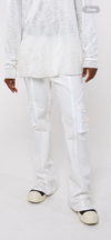 Men’s White Flare Pants