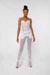 White Embellishment Corset