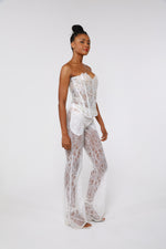 White Embellishment Corset