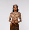 Cheetah Mesh Long Sleeve Shirt