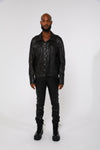 Black Double Face Leather Jacket