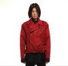 Men's Suede  Moto Jacket