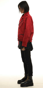 Men's Suede  Moto Jacket