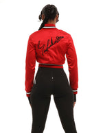 Women's Members Only Signature crop bomber