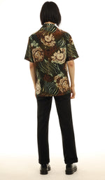 Men's Flower print bowling shirt