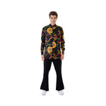 Men’s Long-Sleeved  Custom Silk Print