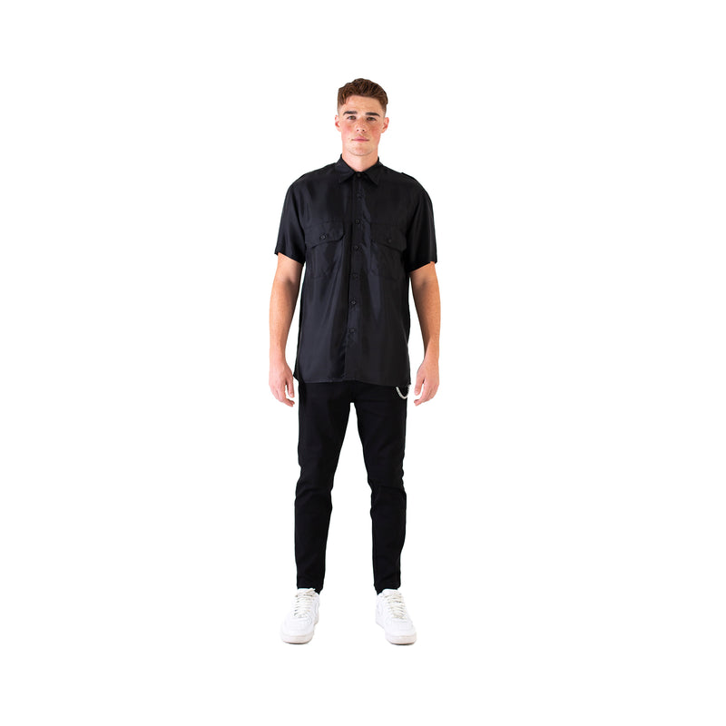 Men’s Short Sleeve Evening shirt with pocket details